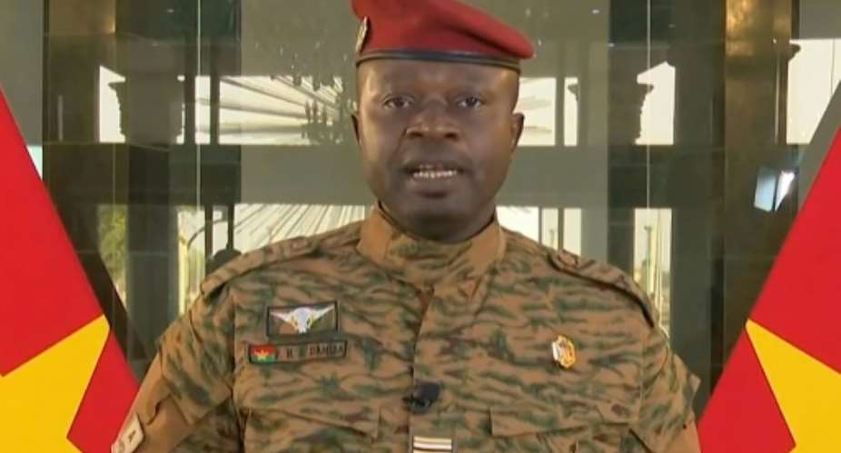 The junta is headed by Lieutenant-Colonel Paul-Henri Sandaogo Damiba, who commands a region that has been badly hit by jihadist attacks. By - Radiodiffusion Tlvision du BurkinaAFP