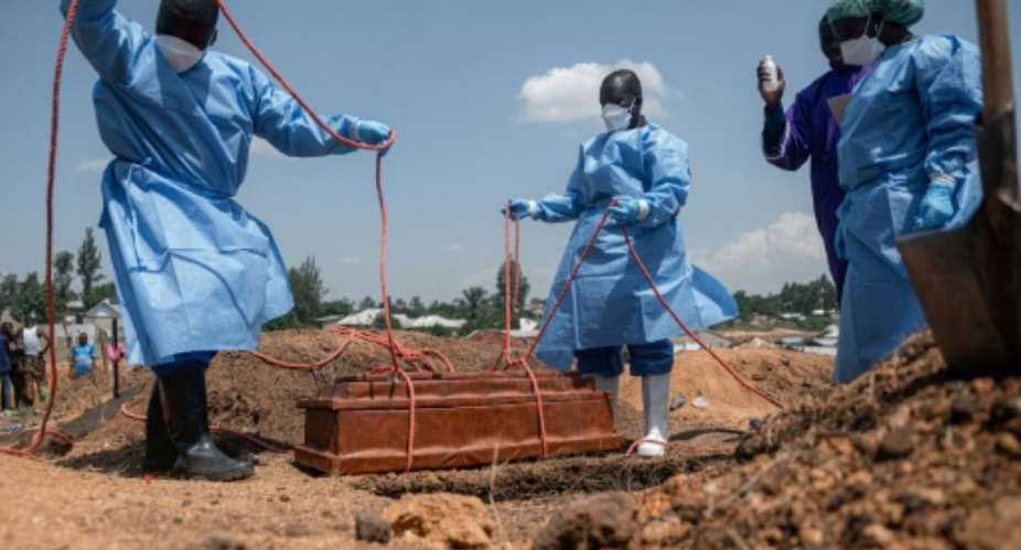 The latest toll from the DRCs Ebola outbreak records 2,325 deaths from 4,945 confirmed cases.  By Jospin Mwisha (AFP)