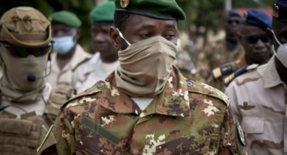 The leader of Mali's junta, Colonel Assimi Goita, has called on ECOWAS to lift its sanctions on the country.  By MICHELE CATTANI AFPFile