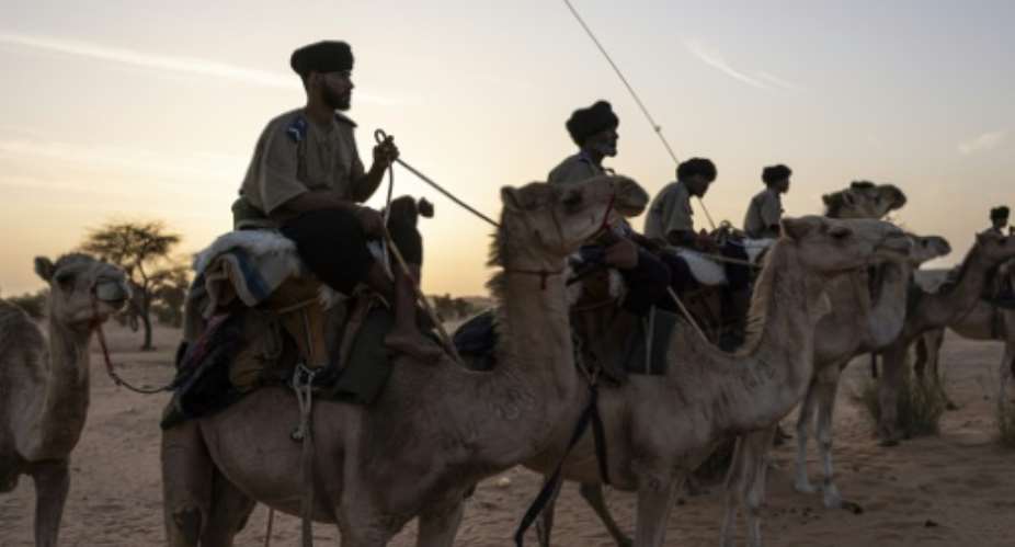 The Meharists are part of Mauritanias National Guard.  By PATRICK MEINHARDT (AFP)