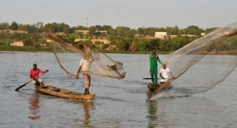 The Niger River is the livelihood of more than 100 million people..  By BOUREIMA HAMA AFP