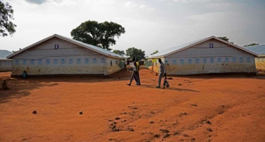 The Nyumanzi transit centre in Adjumani, Uganda, has housed thousands of refugees from South Sudan.  By Isaac Kasamani AFPFile