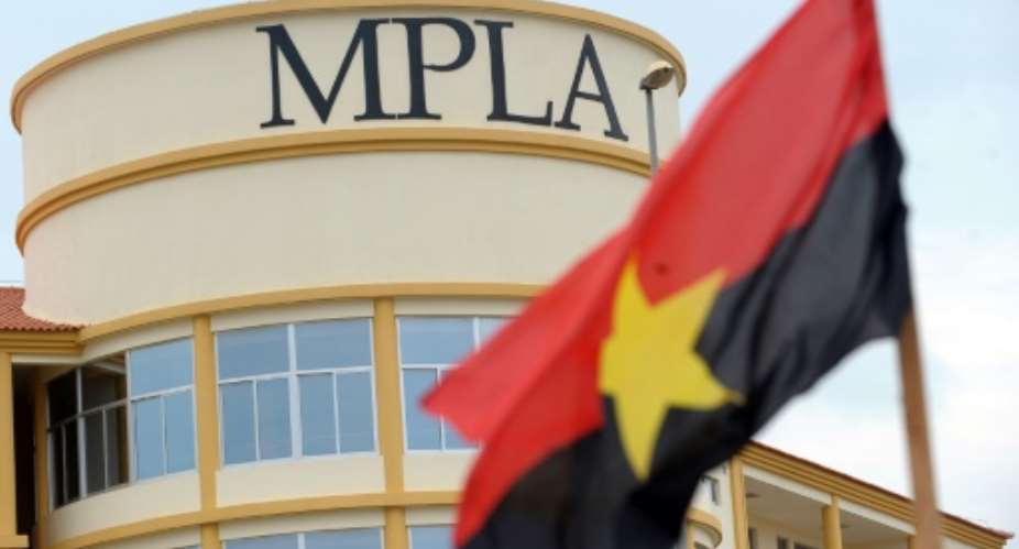 The office of the ruling MPLA party in Cabinda, an oil-rich enclave physically separated from Angola by a narrow strip of land that gives the Democratic Republic of Congo access to the sea.  By ISSOUF SANOGO AFPFile