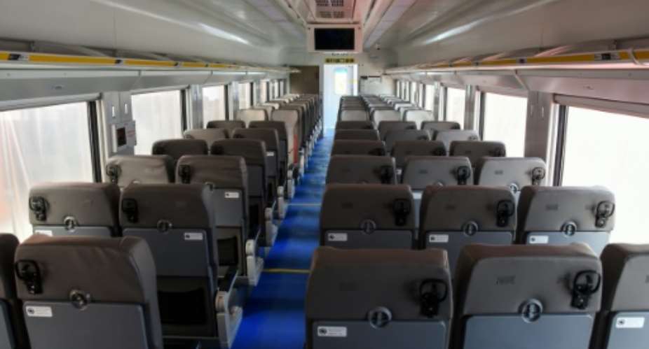 The railway trip is three and a half hours between the two cities.  By Ericky BONIPHACE (AFP)