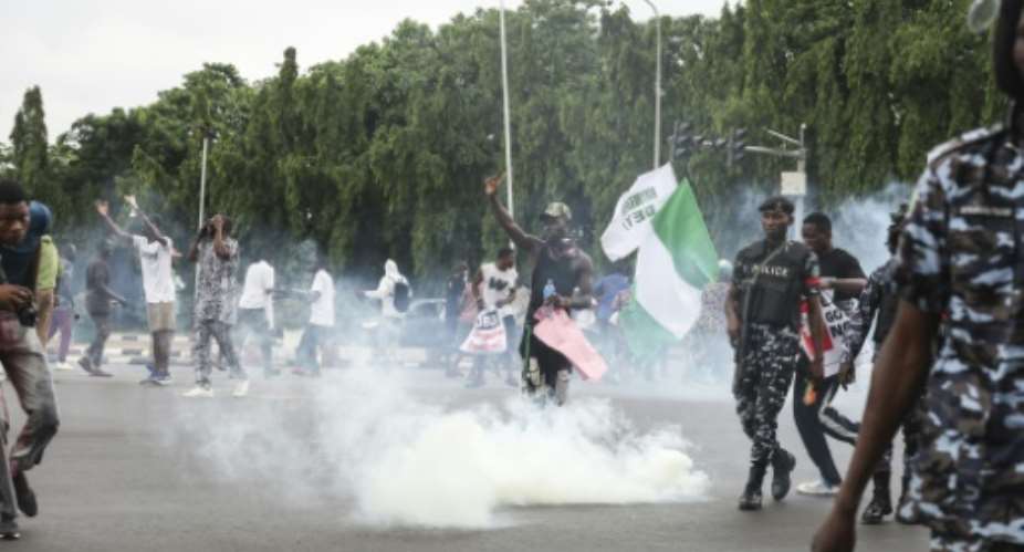 The rallies have eased since thousands took to the streets on Thursday.  By Kola Sulaimon (AFP)