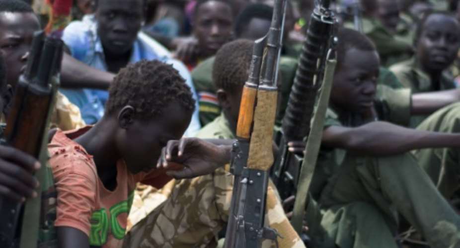 The released child soldiers will be housed in a government transit centre that will enable their re-integration into their families and communities.  By Charles Lomodong AFPFile