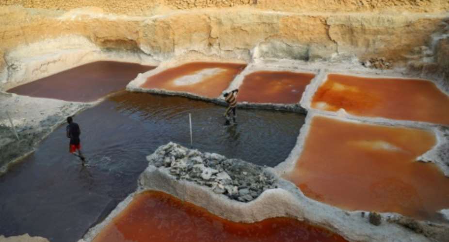 The salt pans of Kalala have a centuries-old history.  By Souleymane Ag Anara (AFP)