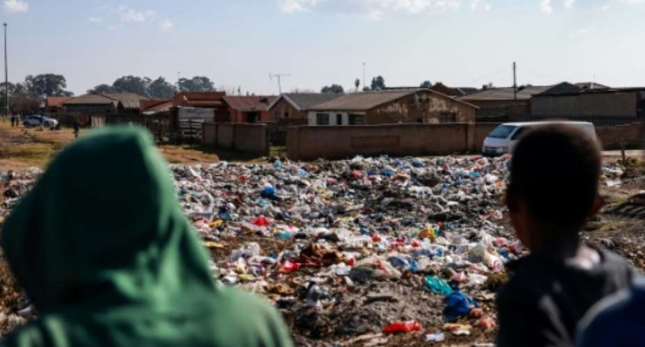 The service collapse that prompted the voter shift is reported across South Africa.  By PHILL MAGAKOE (AFP)