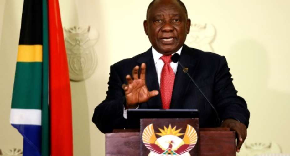 The shock contraction of South Africa's economy has heaped pressure on President Cyril Ramaphosa.  By Phill Magakoe AFPFile