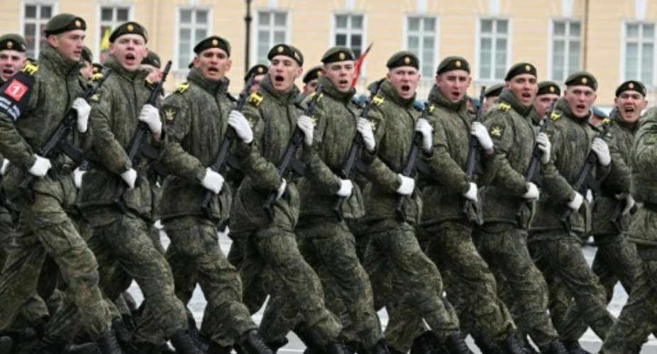 The three top spenders -- the United States, China and Russia -- accounted for more than half of global expenditure.  By Olga MALTSEVA (AFP)