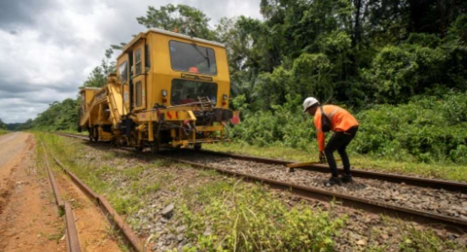 The Transgabonais railway is in desperate need of renovation to slam the breaks on the lines degradation.  By Nao Mukadi (AFP)