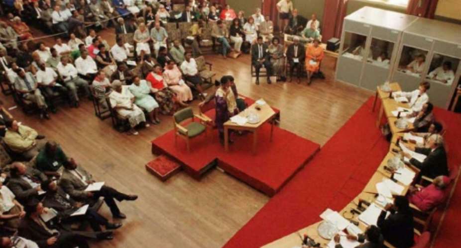 The Truth and Reconciliation Commission heard atrocities committed during apartheid.  By - (POOL/AFP/File)