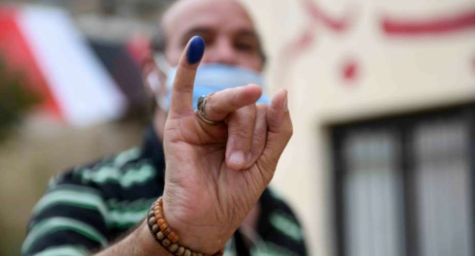 The two-day vote began Saturday and was held in 13 governorates, including Cairo, the Nile Delta and along the Suez Canal.  By Ahmed HASAN AFP