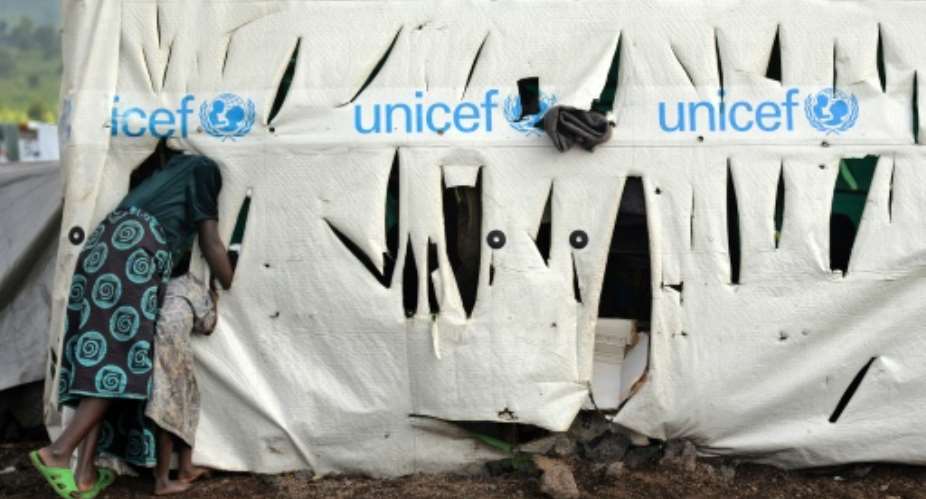 The UN Children's Fund UNICEF is among the agencies accused.  By TONY KARUMBA AFPFile