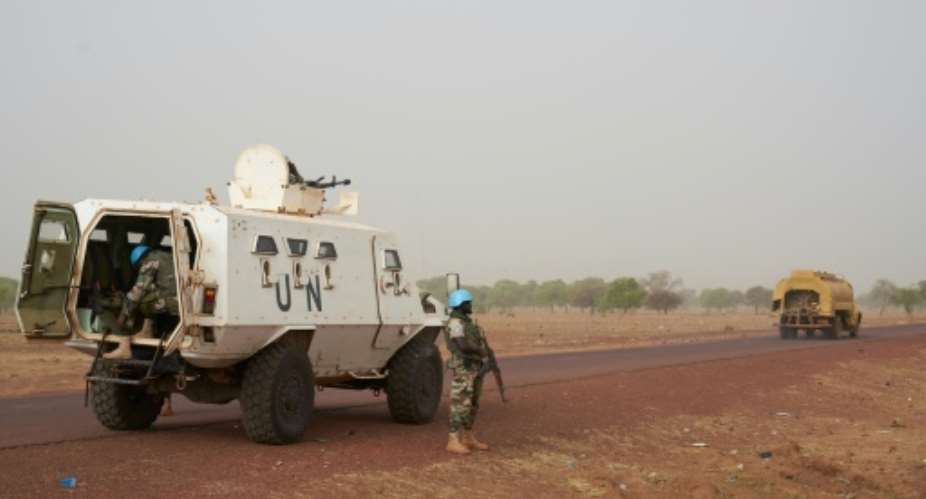 The UN deployed peacekeepers to Mali in 2013 after a jihadist-backed insurgency erupted in the north of the country. Violence has since spread to the centre, inflamming long-running hostilities between ethnic groups.  By MICHELE CATTANI AFP