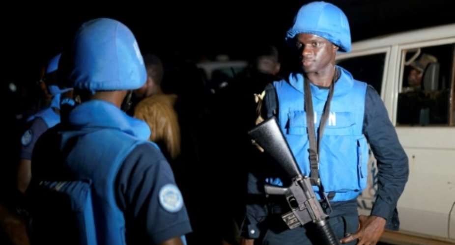 The UN peacekeeping force MINUSMA has borne the brunt of attacks in Mali.  By MICHELE CATTANI AFP