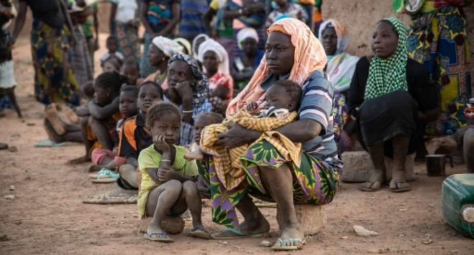 The UN refugee agency says 700,000 people have been internally displaced in Burkina Faso in the last 12 months.  By OLYMPIA DE MAISMONT AFPFile