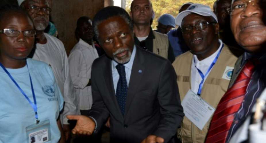 The UN Special Representative for the Central African Republic Parfait Onanga-Anyanga C, pictured December 2015 said they are making all possible efforts to prevent outbreaks of violence, but the efforts are not enough.  By ISSOUF SANOGO AFPFile