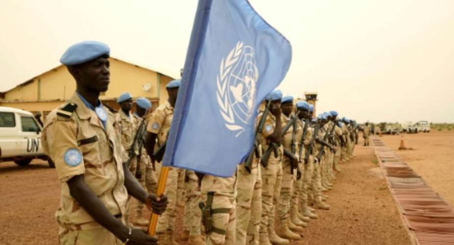 The UN's 15,000-strong MINUSMA force in Mali -- some Senagalese members are shown in Sevare in May -- has lost 104 peacekeepers since it began in 2013, including nine killed so far this year.  By SEBASTIEN RIEUSSEC AFPFile