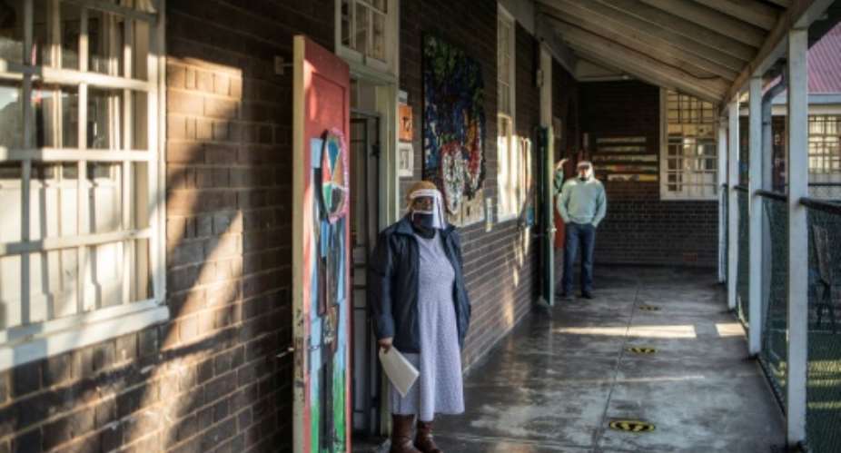 There has been controversy in South Africa over when students should return to school after the coronavirus shutdown.  By MARCO LONGARI AFP