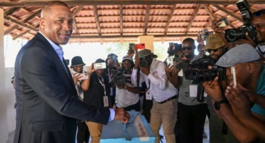Third time lucky: Botswana human rights lawyer Duma Boko, 54, led his opposition alliance to a historic victory, dislodging a party in power for nearly 60 years.  By Monirul BHUIYAN (AFP)