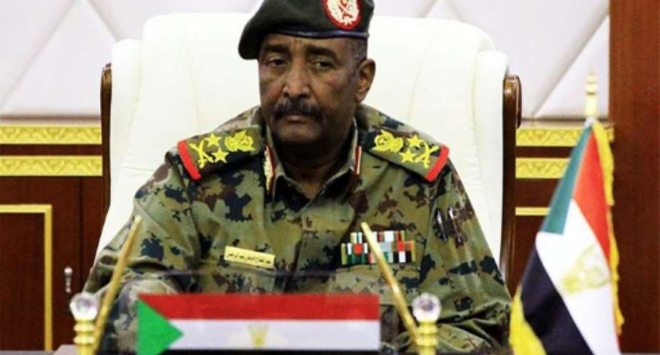 This photo released on April 16, 2019 by the Twitter account of the official Sudan News Agency SUNA shows Lieutenant General Abdel Fattah al-Burhan, the chief of Sudan's military council.  By - SUDAN NEWS AGENCYAFPFile