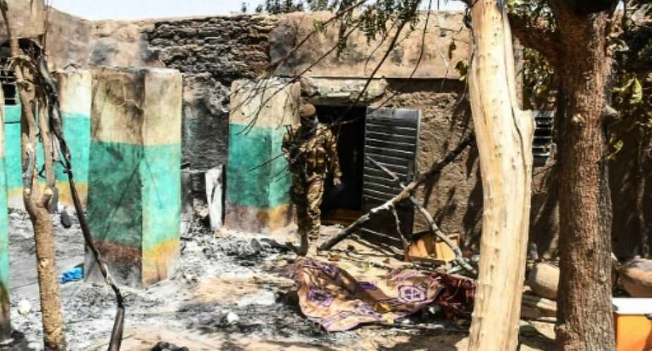 Those responsible for the massacre in Ogossagou, central Mali also burned down the village.  By Handout MALIAN PRESIDENCYAFP