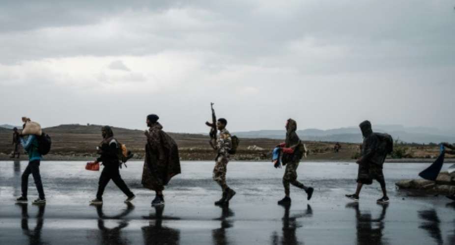 Tigrayan rebel forces retook the regional capital Mekele in late June.  By Yasuyoshi Chiba AFPFile