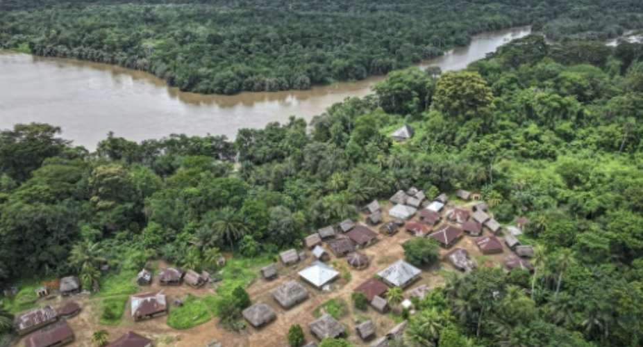Tiwai Island Wildlife Sanctuary in Sierra Leone that has become a UNESCO World Heritage Site.  By Saidu BAH (AFP)