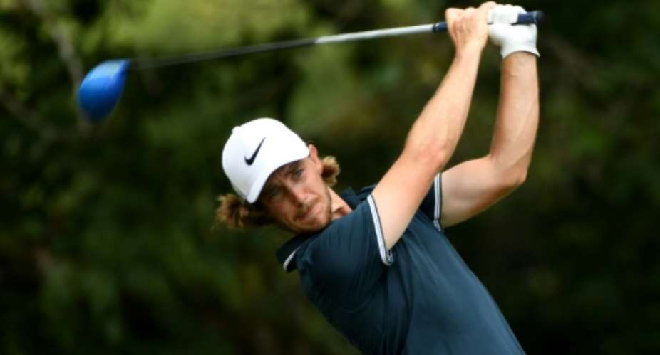 Tommy Fleetwood of England plays a shot during the 2017 PGA Championship at Quail Hollow Club in Charlotte, North Carolina, in August.  By ROSS KINNAIRD GETTYAFP