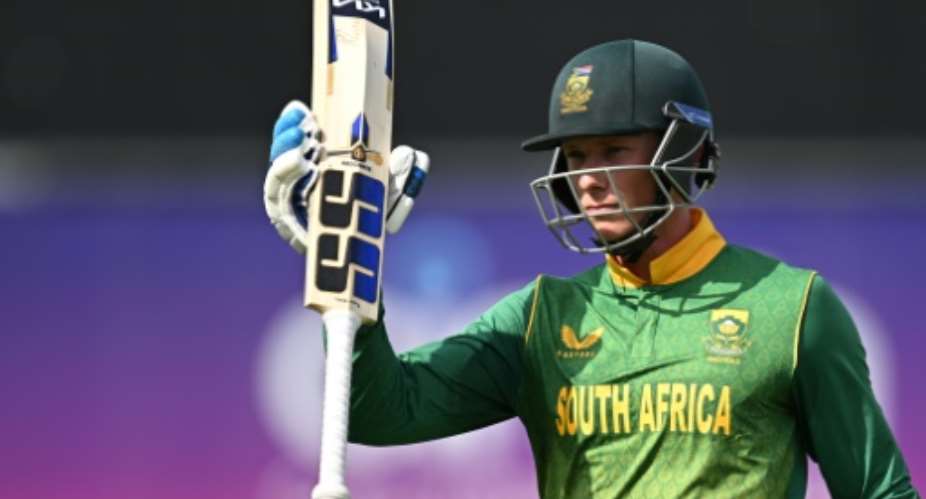 Ton-up - South Africa's Rassie van der Dussen made a career-best 133 in the 1st ODI against England.  By Oli SCARFF AFP