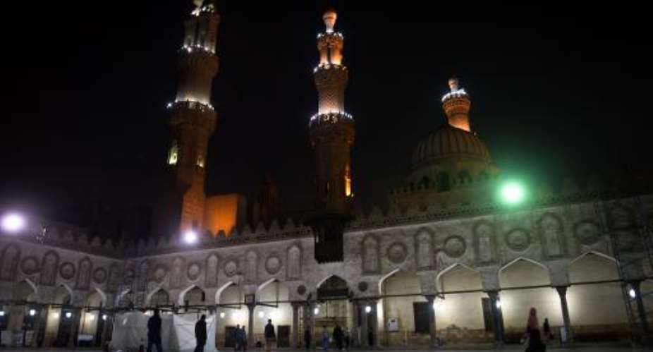 The Cairo-based top Muslim body Al-Azhar, Al-Azhar mosque seen here on December 20, 2014, condemns the executions of some 30 Ethiopian Christians captured in Libya by the Islamic State.  By Mohamed El-Shahed AFPFile