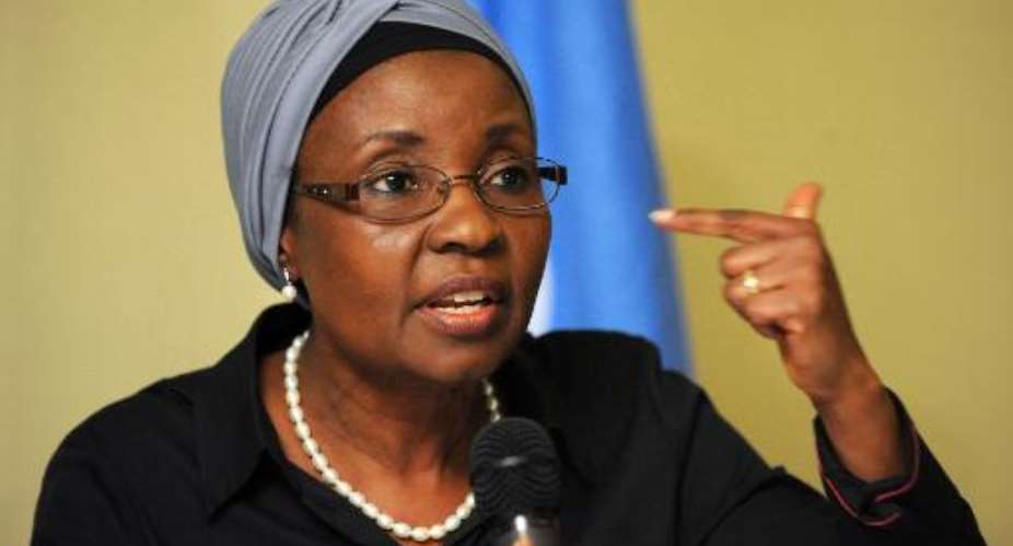 Tanzania's Justice Minister Asha-Rose Migiro, a former UN Deputy Secretary General and ex-foreign minister pictured in August 2011, joins a long list of top politicians vying to take over from President Jakaya Kikwete.  By Pius Utomi Ekpei AFPFile