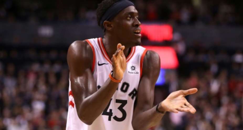 Toronto's Pascal Siakam scored 32 points in his NBA Finals debut to help the Raptors beat the defending champion Golden State Warriors in game one of the championship series.  By Gregory Shamus GETTY IMAGES NORTH AMERICAAFP