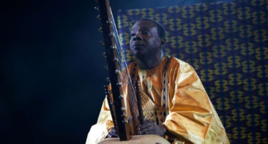 Toumani Diabate was a master of the African stringed instrument, the kora.  By Laurent EMMANUEL (AFP/File)
