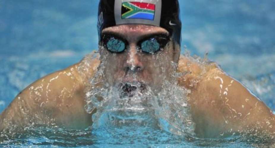 Darian Townsend had to settle for second place in the 200 metres individual medley final.  By John Macdougall AFPFile