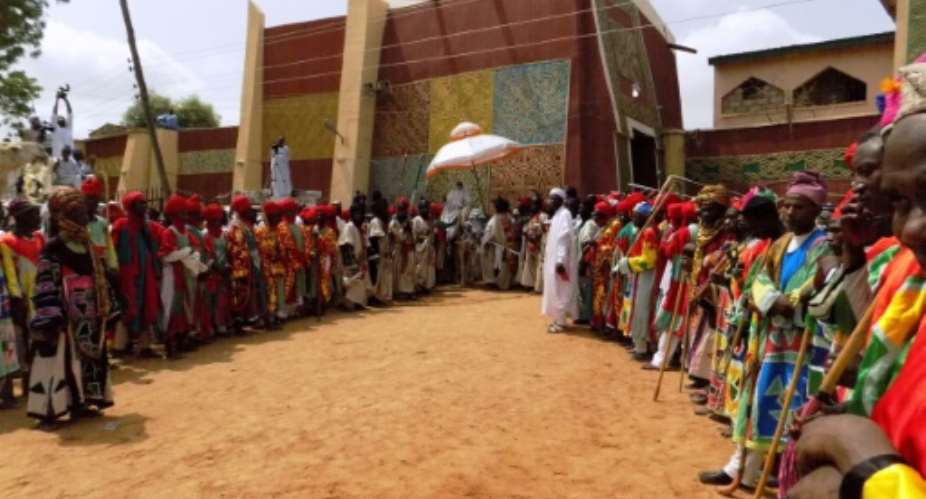Traditional rulers have no constitutional power in Nigeria but they wield enormous influence.  By AMINU ABUBAKAR (AFP)