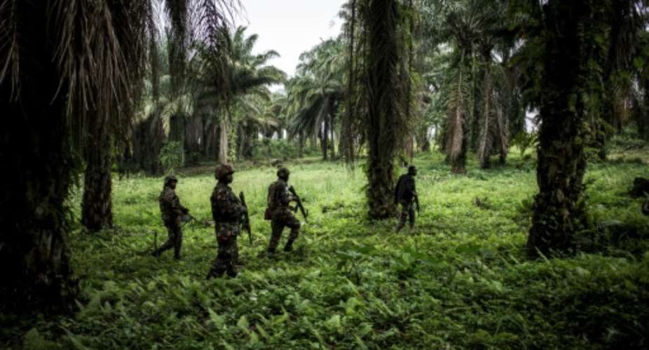 Troops from the UN's stabilisation force in the region began working with DR Congo forces against the militia in late October.  By John WESSELS AFPFile