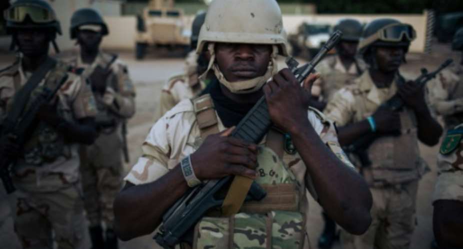 Troops in majority-francophone Cameroon's two English-speaking regions have been battling separatists since 2017.  By ALEXIS HUGUET AFP
