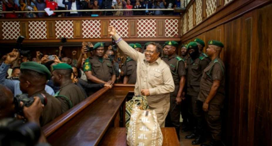 Tundu Lissu returned from exile in 2023 and has faced multiple arrests over the years, surviving an assassination attempt in 2017.  By - (AFP)