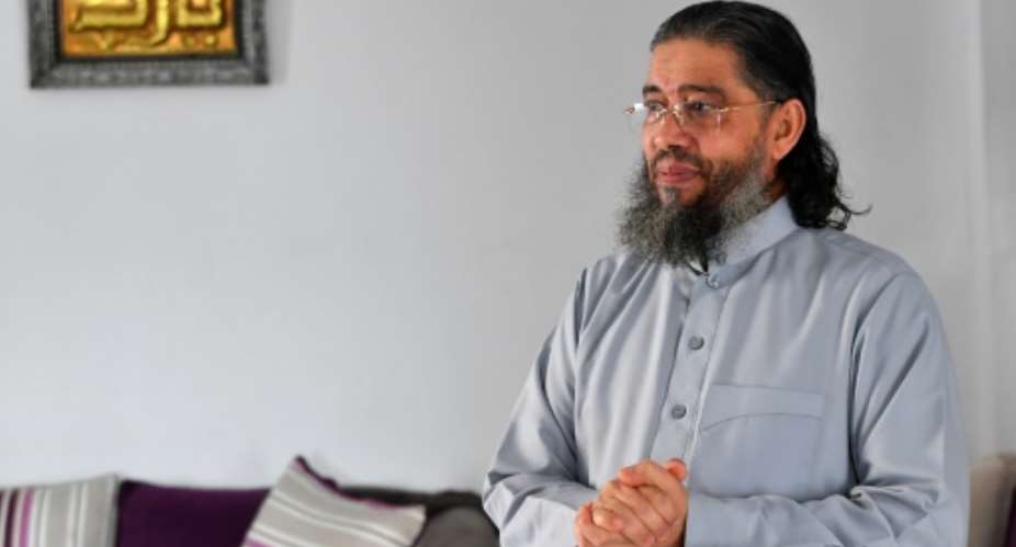 Tunisian Imam Mahjoub Mahjoubi was expelled from France.  By FETHI BELAID AFP
