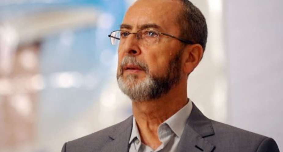 Mohamed Khouja arrives in Tunis for the opening of the partys first congress.  By Fethi Belaid (AFP)