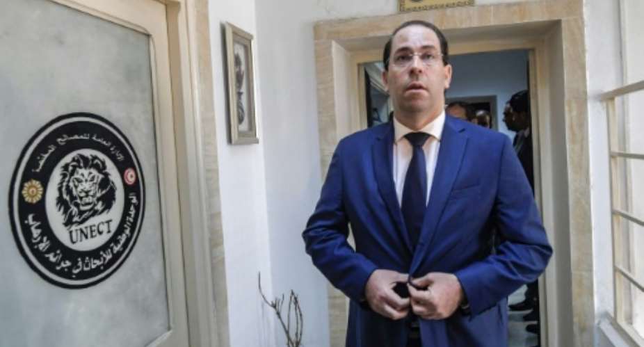 Tunisian Prime Minister Youssef Chahed will stand in the country's upcoming presidential election, his party announced Wednesday.  By FETHI BELAID AFPFile