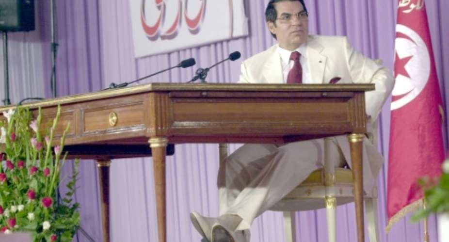 The former Tunisian president Zine El Abidine Ben Ali was ousted in a revolution that sparked the Arab Spring in 2011 and has since lived in exile in Jeddah in Saudi Arabia.  By Fethi Belaid AFPFile