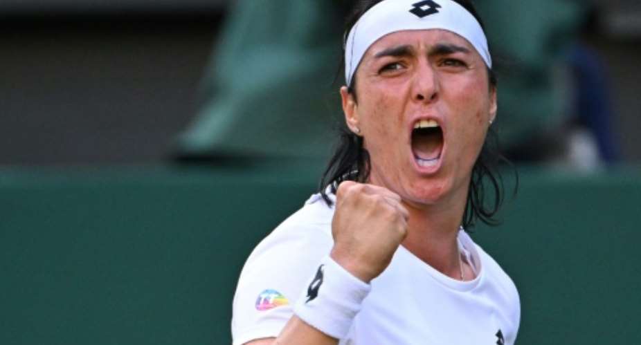 Tunisia's Ons Jabeur is through to the Wimbledon semi-finals.  By SEBASTIEN BOZON AFP