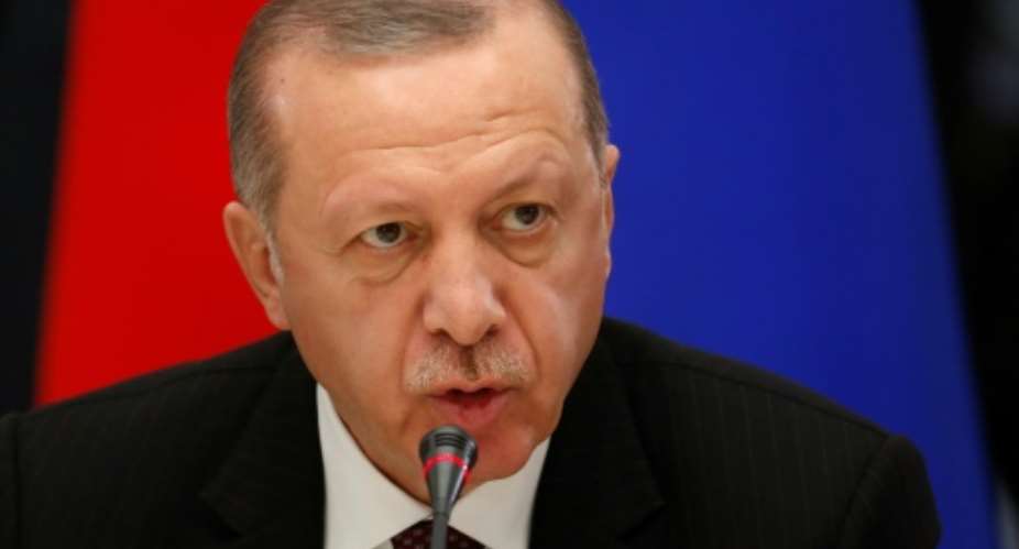 Turkish President Recep Tayyip Erdogan has lashed out at his Egyptian counterpart over the recent execution of nine people.  By Sergei CHIRIKOV POOLAFPFile
