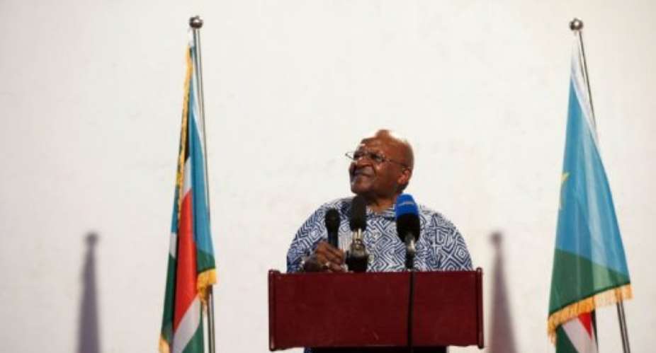 Archbishop Desmond Tutu.  By Giulio Petrocco (AFP/File)