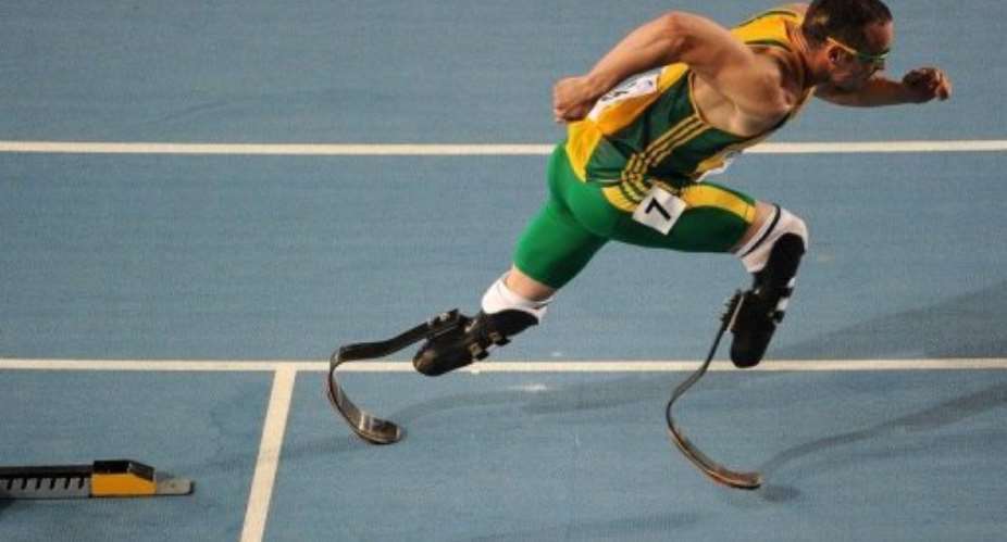 Oscar Pistorius is known as the 'Blade Runner' and 'the fastest man on no legs'.  By Olivier Morin AFPFile