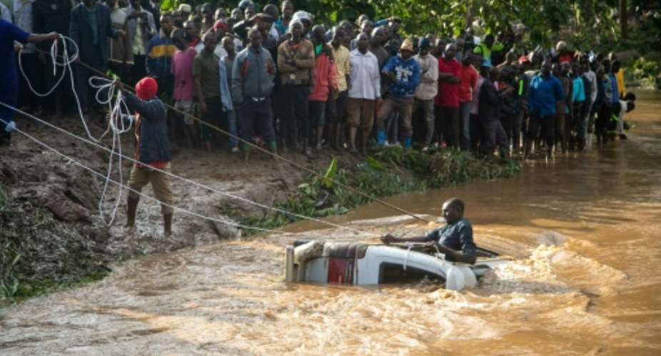 Two rivers burst their banks in the eastern Ugandan city of Mbale, causing widespread damage.  By BADRU KATUMBA AFP