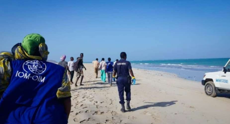 Two vessels carrying migrants departed from Godaria on the Horn of Africa nation's northeast coast on Tuesday morning but sank in heavy seas 30 minutes into the voyage.  By - International Organization for MigrationAFP